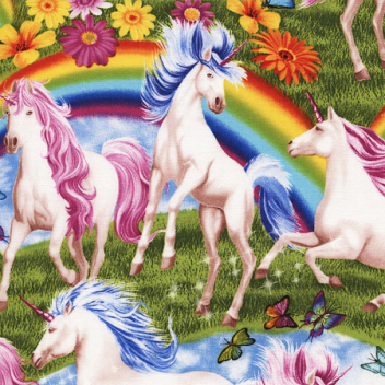 unicorns rainbows